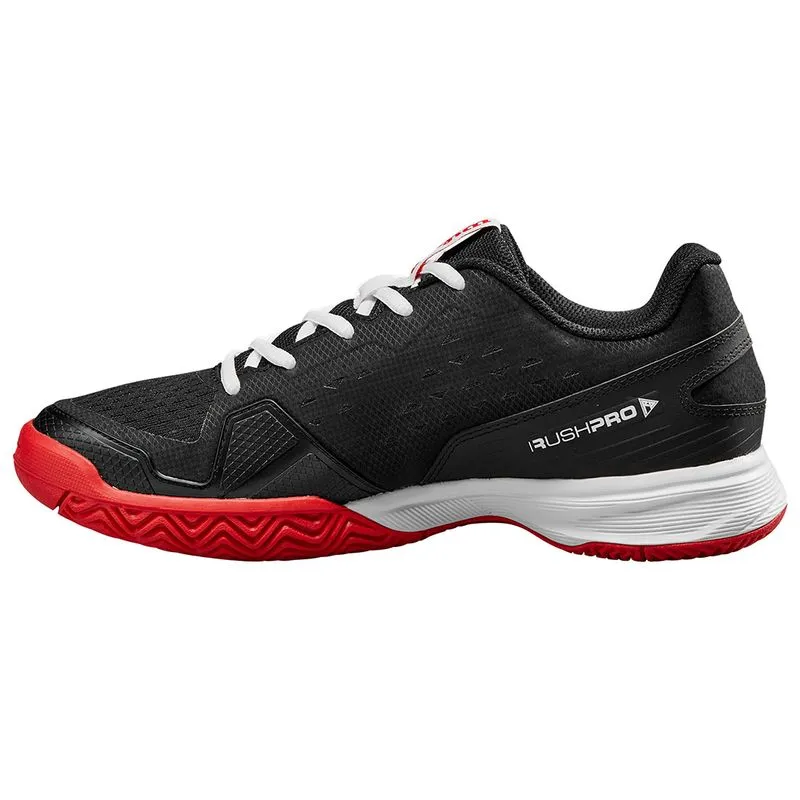 Club Night Cushioned Wilson Rush Pro L Junior Tennis Shoe Black Red