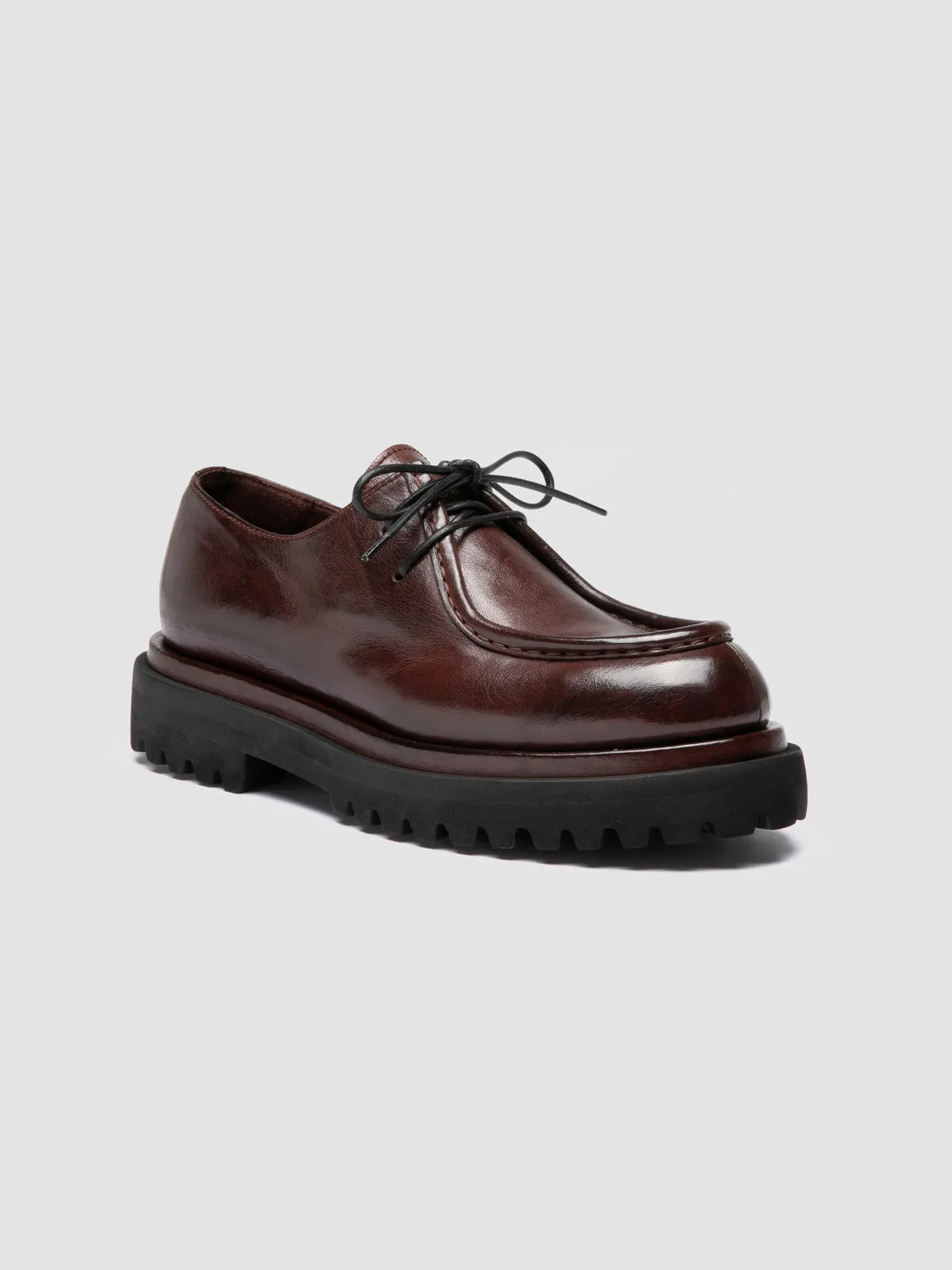 Active Day WISAL DD 125 - Burgundy Leather Derby Shoes