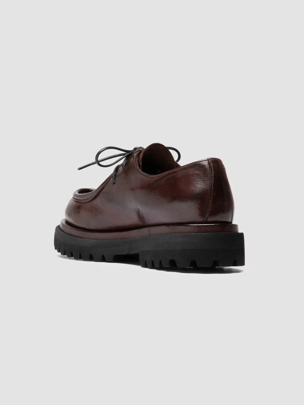 WISAL DD 125 - Burgundy Leather Derby Shoes Daily Chill Linen Air