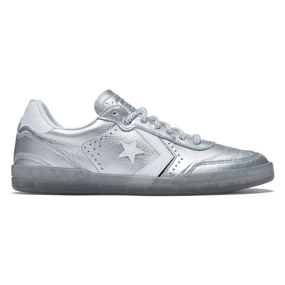 Converse Louie Lopez Pro 2 Shoes - Silver/White/Black Cushioned Grip Pro Performance Gear