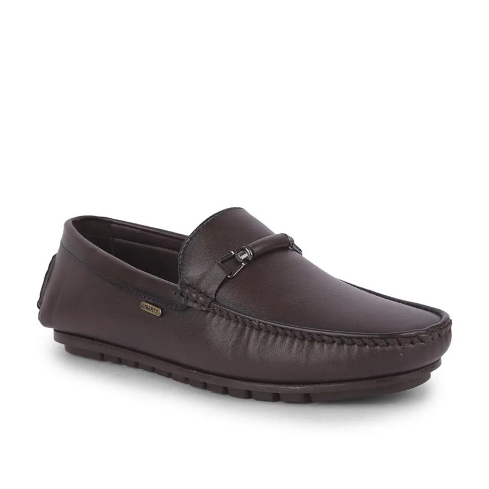 Fortune By Liberty Mens VCL-107 Brown  Formal Loafers Long Step